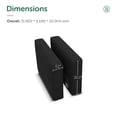 thumbnail image 2 of HONBAY Pair of Armrests for Modular Sectional Sleeper Sofa, Velvet Black, 2 of 5