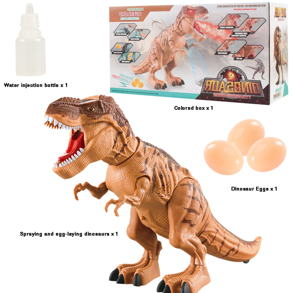 deAO Electric Remote Control Dinosaur Figure Toys Set Red 