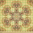 thumbnail image 2 of Ambesonne Ethnic Fabric by the Yard Upholstery, Oriental Vintage Ornaments, 1 Yard, Dark Orange Apricot, 2 of 5