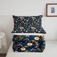 thumbnail image 5 of Erosebridal Retro Bee Twin Comforter Sets,Bohemian Flower Bedding Set,Navy White,Reversible,2pcs,1 Comforter and 1 Pillowcase, 5 of 7