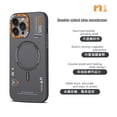 thumbnail image 1 of Matte Magnetic Macsafe Case for Magsafe IPhone 12 13 14 15 Pro Max 15Pro 14Pro IPones 15ProMax I15 Luxury Metal Lens Frame Cover, 1 of 7