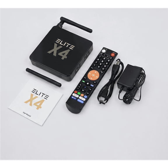 2026 Elite X4 New TV Device, 4GB RAM 32GB ROM,Remote Control, User Manual and Power Cord