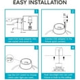 thumbnail image 5 of Luxrite 4 inch Square Recessed LED Can Lights, 5 Color Selectable, Dimmable, 750 Lumens, Wet Rated 4-Pack, 5 of 5