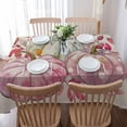 thumbnail image 5 of Pink White Pumpkins Rectangle Tablecloths 52x70,Fall Thanksgiving Watercolor Eucalyptus Table Cloth Table Cover Indoor/Outdoor Tabletop Decor for Wedding Holiday Party Dinner Baby Shower, 5 of 7