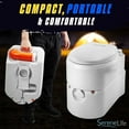 SereneLife Brand Outdoor Portable Cassette Toilet W/ Detachable Waste