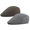 thumbnail image 4 of Newsboy Caps Classic Advanced Flat British Western Style Men Hat for Daily Wear, 4 of 8