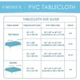 thumbnail image 7 of UMINEUX Rectangle Checkered Tablecloth Washable Wipeable 100% Waterproof Oil Proof Plaid Table Cloth for Indoor and Outdoor Use, 54 x 108 Inch (Blue and White), 7 of 7