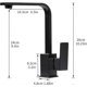 thumbnail image 5 of Single Handle Kitchen Faucet Kitchen Sink Faucet 360 Swivel Sink Faucet Black, 5 of 5