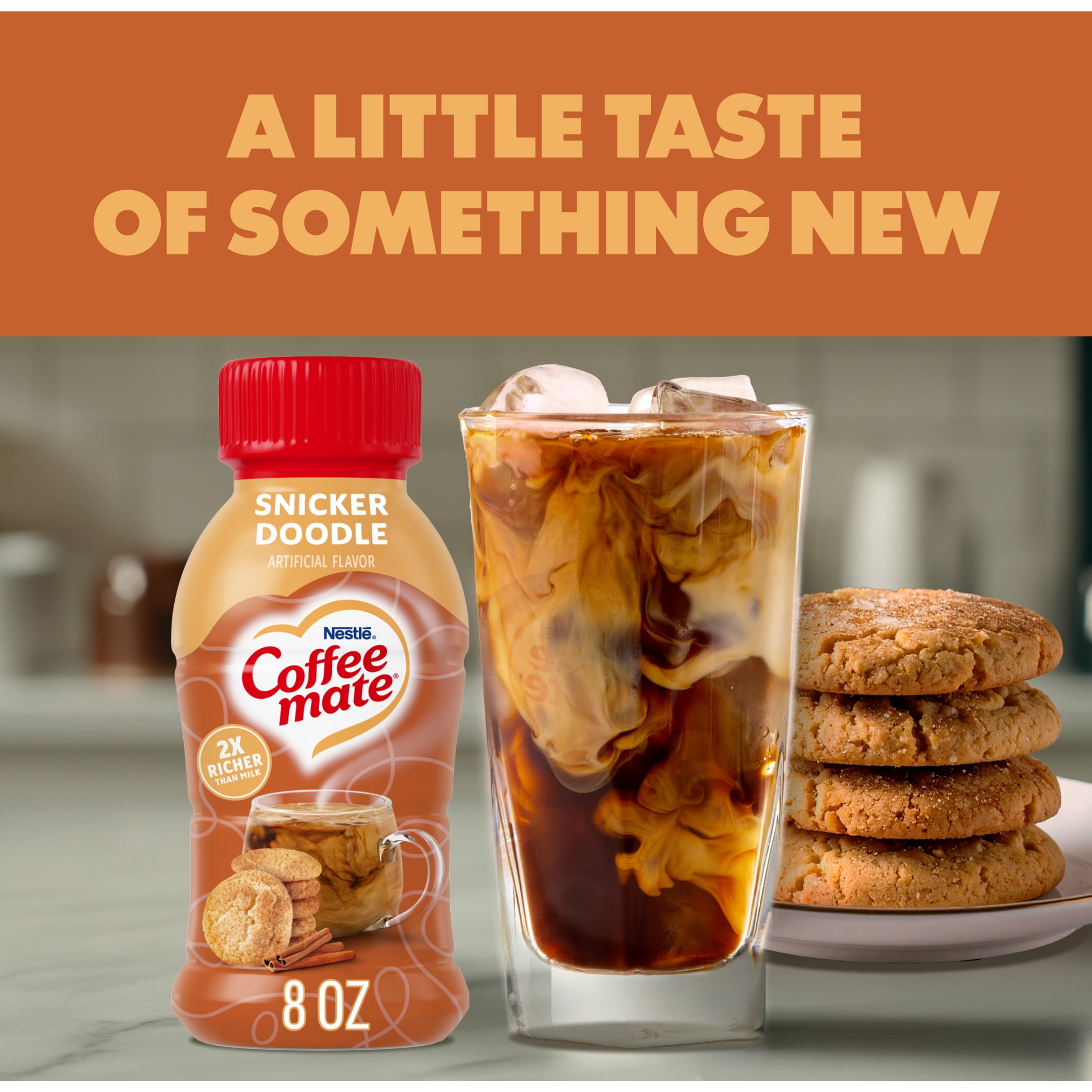 Coffee mate Snickerdoodle Flavored Coffee Creamer, Non Dairy Coffee Creamer 8 fl oz