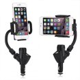 thumbnail image 2 of Car Cigarette Lighter Phone Holder Rechargeable Universal Dual Usb 5v 2a Electronic Gps Navigation Holder black, 2 of 5