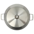 thumbnail image 5 of Babish 13 Inch Tri-Ply Stainless Steel Paella Pan, Large Skillet, Griddle, Frying Pan - Induction Safe, 5 of 11
