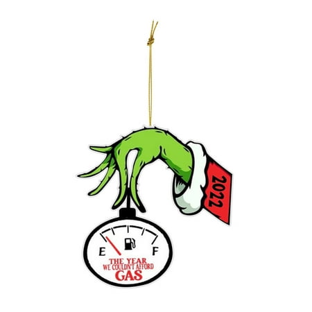Grinch Christmas Ornaments Home Ornaments Acrylic Double Sided Print Holiday Ornament Pendant 3.54inch Decor
