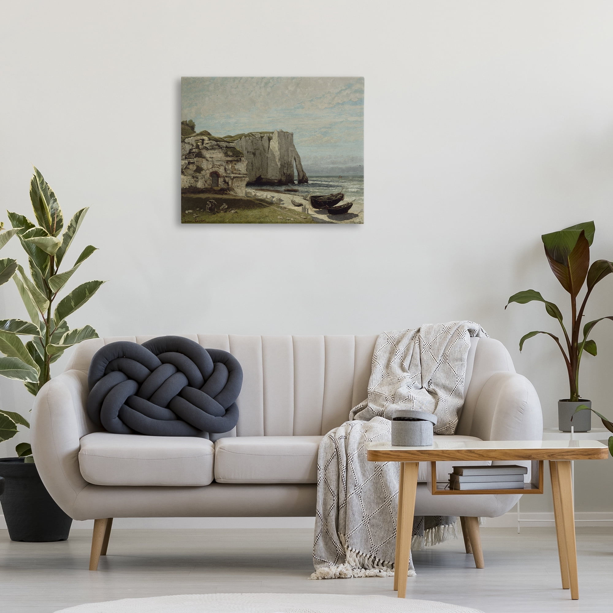 Stupell Industries Classical Cliffs After Strom Landscape & Nature Painting Wrapped Canvas Art Print Wall Art, 30 x 24
