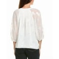 thumbnail image 2 of Vince Camuto womens  Raglan Sleeve Button-Down Blouse, XL, White, 2 of 3