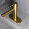thumbnail image 4 of VIGO 5.5 in. Bathroom Sink Faucet Hole Cover Deck Plate For 1 or 3 Hole in Matte Brushed Gold, 4 of 9