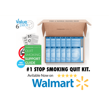 Harmless Cigarette,Oxygen,Nicorette Alternative & Quit Smoking Aid,6pk