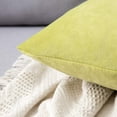 thumbnail image 2 of Juego de 2 Fundas de Cojines de Terciopelo Almohada Decorativa para Sofá Súper Suave Decoración Cómoda Hogar Sala de Estar Dormitorio para Sofá 40X40CM Amarillo Verde, 2 of 4