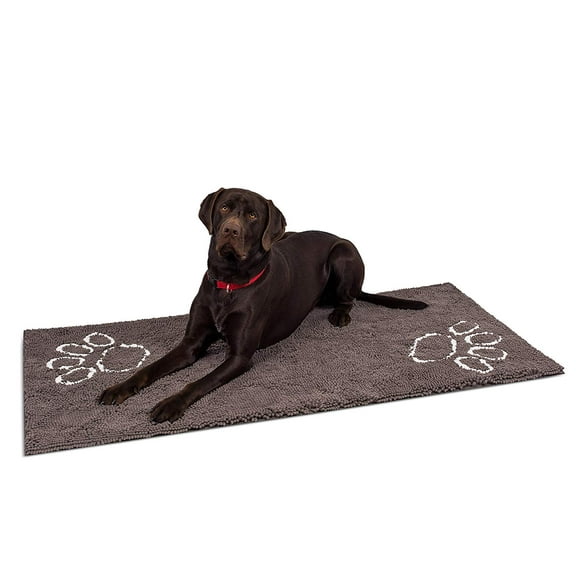 Internet's Best Chenille Dog Doormat - Grey - 60 x 30