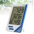thumbnail image 1 of GOOHOCHY Portable Assorted Color Temperature and Humidity Meter Hygrometer with Clock for Home Use, 1 of 8