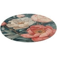 thumbnail image 4 of Boho Vintage Floral Round Rugs -Washable Non-Slip Small Round Area Rug Throw Soft Circle Rugs for Bedroom, Modern Print Indoor Carpet for Entryway Sofa Living Room, 4 of 6