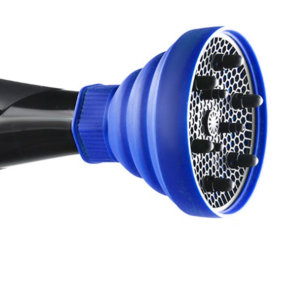 Moluckfu Silicone Hair Diffuser Blue Durable for Wavy and Curly Hair Protection