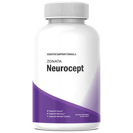 Zonata Neurocept Brain and Memory Support Supplement, Neurocept Pills Premium Formula, 60 Count