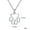 gold, variant on Dog Cat Footprint Paw Chain Necklace Stainless Steel Statement Pendant Jewelry-50cm-gold