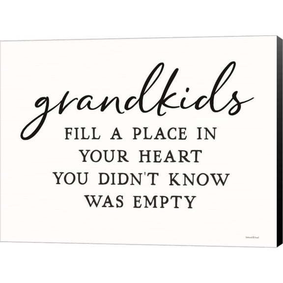 Great Art Now Grandkids by Lettered & Lined, Canvas Wall Art, 16W x 12.25H