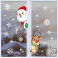 thumbnail image 3 of Pegatinas de Navidad para ventana, calcomanía de pared artesanal de copos de nieve de Papá Noel, decoraciones navideñas para el hogar, adornos de Año Nuevo, regalo 2023, 2024, 3 of 4