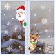 thumbnail image 3 of Pegatinas de Feliz Navidad para decoración del hogar, calcomanías de alce, copo de nieve, Papá Noel, pared, Festival, 2024, 3 of 4