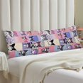 thumbnail image 4 of Funda de almohada Kuromi de cuerpo entero, funda de almohada larga, almohada de compañero de juegos para niños, cojín de sofá, muebles para el hogar, decoraciones de cama de 20" x 54", 4 of 5