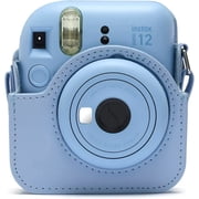 Fujifilm Instax Mini 12 Instant Film Camera, Bundle with PixiByte Microfiber Cloth, Blue
