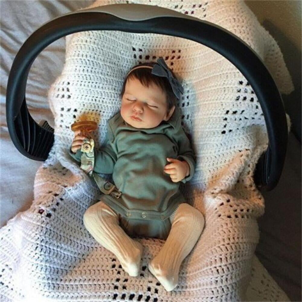 Realistic Reborn Baby Dolls 20 inch Lifelike Newborn Dolls Real Baby Dolls Cloth Body Baby with Poseable Limbs and Feeding Toy for Kids Age 3+