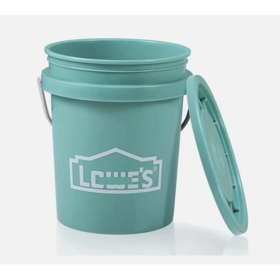 Mini 0.5-Quart Paint Bucket With Lid, Teal
