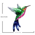 thumbnail image 2 of Art Big Hummingbird Metal Wall Hanging Decor with Realistic Details, Spray-Painted Colors for Vibrant Outdoor Display, Easy Hang with Hooks for Garden or Living Room, 2 of 5