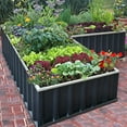 thumbnail image 6 of KING BIRD Raised Garden Bed 101"x 36"x 12" 4 Installation Methods Planter Kit Box (Dark Grey), 6 of 11