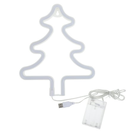 

1pc Scene Layout LED Neon Light Christmas Tree Scene Decorative Neon Light