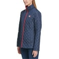 thumbnail image 7 of Tommy Hilfiger Womens Winter Cold Weather Basic Coat - Crimson/Navy Small, 7 of 7