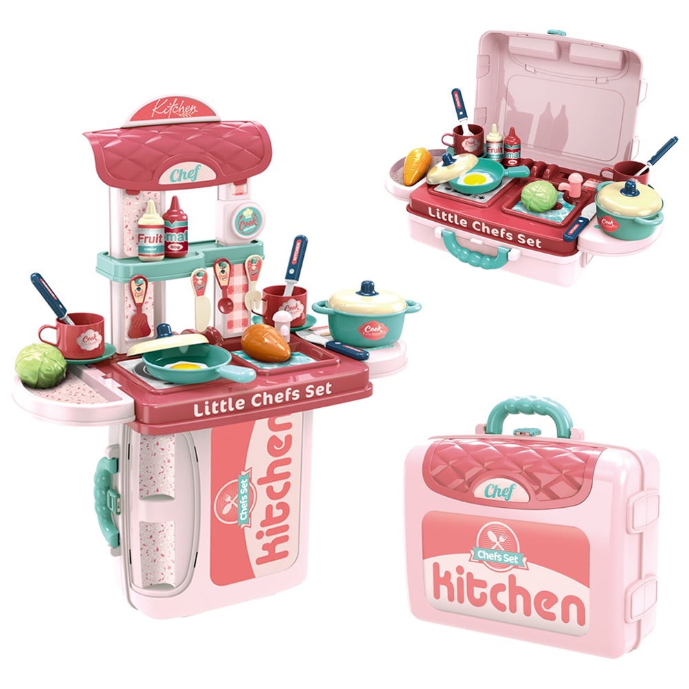 suitcase kitchen set