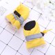 thumbnail image 5 of Botas de lluvia antideslizantes para mascotas, cubrepiés de perro, botas de felpa gruesas, suela protectora para patas (amarillo, talla 6), 5 of 7