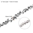 thumbnail image 2 of Uxcell 0.98 Yard Rhinestone Chain Trim, 10mm Bling Shiny Crystal Chain Applique White, 2 of 7