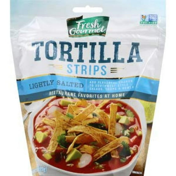Fresh Gourmet Tortilla Strips Lightly Salted (Pack of 12)