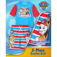 thumbnail image 3 of Nickelodeon Paw Patrol Boys Rash Guard Set - 2 Piece Chase Marshall UPF50+ Swim Shirt & Swim Trunks (2T-7), 3 of 7