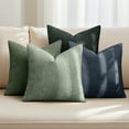 thumbnail image 3 of Sanmadrola Pillow Covers 18x18 Set of 4 Chenille Throw Pillow Cover with Elegant Design Soft and Luxurious Decorative Throw Pillows for Couch Bed and Home Decor, 3 of 8