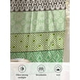 thumbnail image 6 of Sheer Curtains 72 Inches Long, Sage Green Grey Boho Semi Sheer Curtains Light Filtering Window Treatment, Vintage Ethnic Tribe Abstract Art Privacy Voile Drapes for Living Room Bedroom 52x72 Inch, 6 of 7