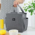 thumbnail image 4 of Aislamiento térmico Fiambrera Impermeable Picnic Bolsa de alimentos Contenedor de alimentos a prueba de , más fresca para viajes Gris SM SunniMix Bolso de almuerzo, 4 of 8