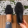 thumbnail image 2 of SuTry Women's Round Toe Flats Bow Decor Slip On Soft Sole Comfortable Casual Walking Shoes(42), 2 of 9