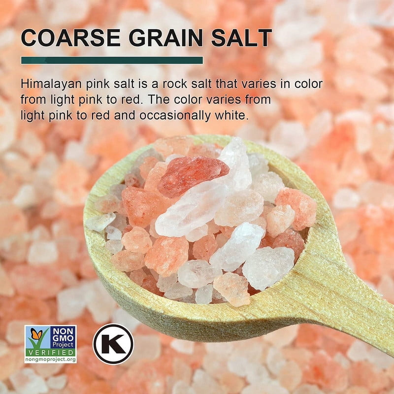 Soeos Himalayan Salt, Coarse Grain, 2.2kg(77.6oz)