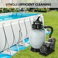 thumbnail image 7 of VINGLI Sand Pool Filter 12in Tank with A 1/2HP Pool Pump 115V,24H Timer Above Ground Inground Swimming Pool Pump with Filter Basket,Max 2642GPH, 7 of 7