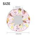 thumbnail image 6 of YFYANG Women's Double Waterproof Shower Cap, Cupcake Pattern Reusable Hair Cap for All Hair Styles and Head Sizes, 6 of 9